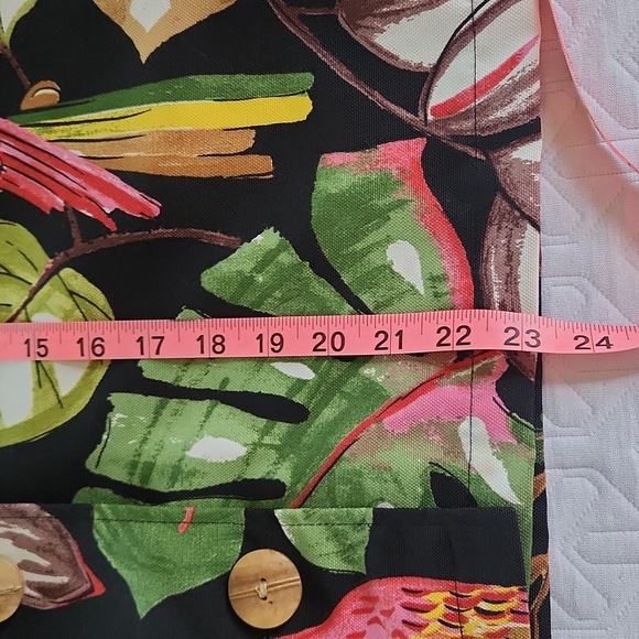 Vintage 90s Painted Pony Twill Artsy Parrot Tropical Jacket Medium - Picture 12 of 12